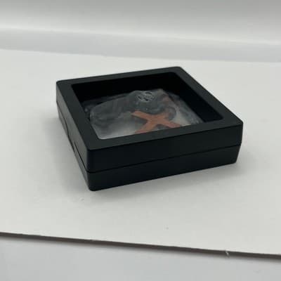 Vintage Handcrafted Wood Cross Necklace Brown Wood Pendant Black Cord Religious - Thumbnail 8