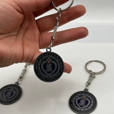 Vintage Lot of 3 Military Order of the Purple Heart Service Foundation Keychain - Thumbnail 6