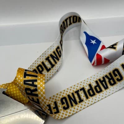 American Grappling Federation AGF Medal Large Silver X Shape BJJ Jujitsu Trophy - Thumbnail 7