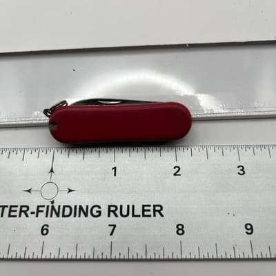 VTG Pocket Knife Multi Tool Lot of 7 Stainless China Red Folding Blade Estate - Thumbnail 16