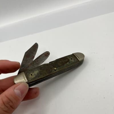 VTG Pocket Knife Multi Tool Lot of 7 Stainless China Red Folding Blade Estate - Thumbnail 20