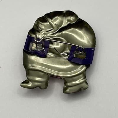 VTG Christmas Pin Lot Santa with Toy Sack & Snowman at Cottage Holiday Brooch - Thumbnail 4