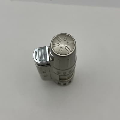 Vintage Industrial Style Butane Torch Lighter Refillable Windproof Silver Tone - Thumbnail 3