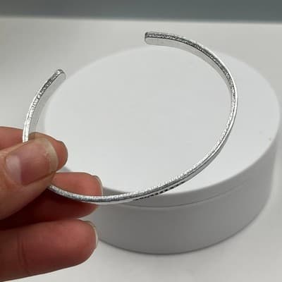 Custom Personalized Resilience Silver Cuff Bracelet Legacy of Love Memorial Gift - Thumbnail 5