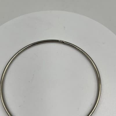 Vintage Lemon Fruit Charm Bangle Bracelet Silver Tone Stackable Jewelry Gift - Thumbnail 2