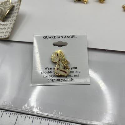 Vintage 6pc Angel Lapel Pin Lot Angels of Hawaii Guardian Spirit Enamel Classic - Thumbnail 10