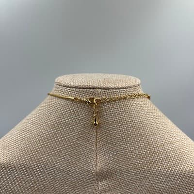 Vintage Gold Tone Maple Leaf Pendant Necklace Adjustable Chain Nature Jewelry - Thumbnail 8