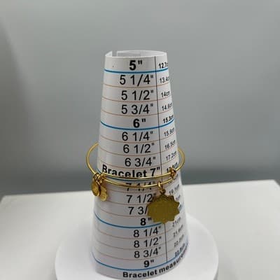 VTG Alex and Ani Solar Plexus Chakra Gold Tone Expandable Charm Bangle Bracelet - Thumbnail 6