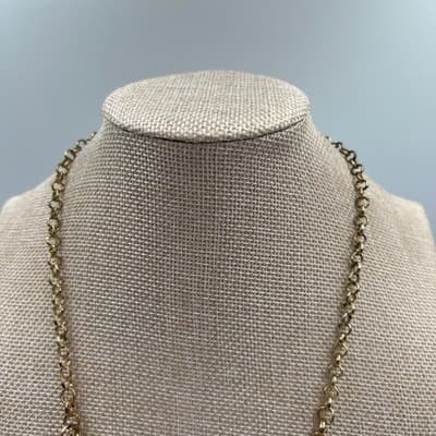 Vintage Pink Pearl Cluster Statement Necklace Gold Tone Floral Charm Bib Style - Thumbnail 2