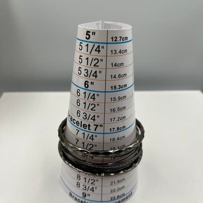 Vintage Mixed Metal Bangle Bracelet Lot Dark Tone Silver Gunmetal Textured Set - Thumbnail 7