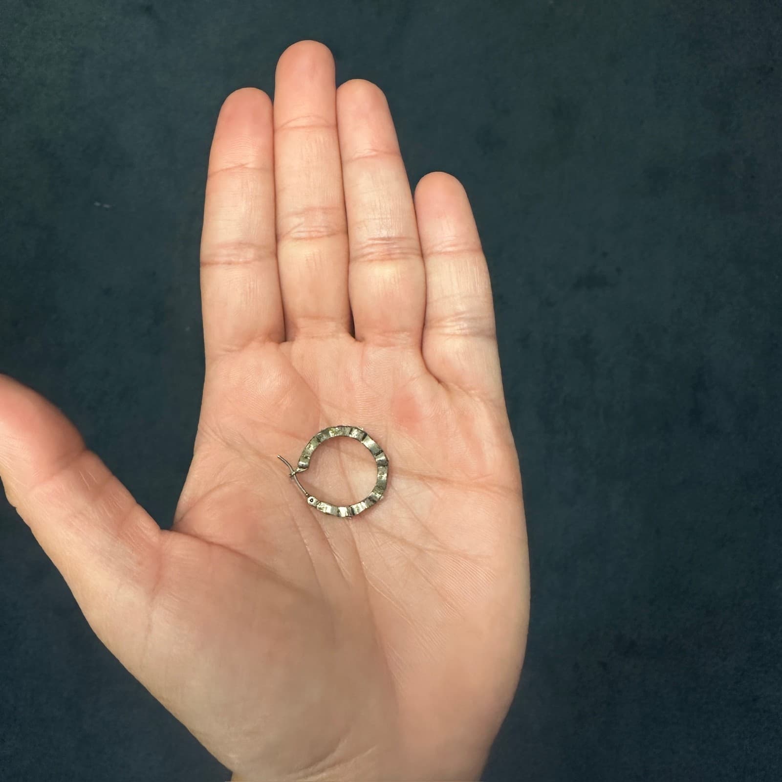 Vintage Gold Plated White Rhinestone Wrap Hoop Earrings Women's Fashion Y2K 90s - Thumbnail 7