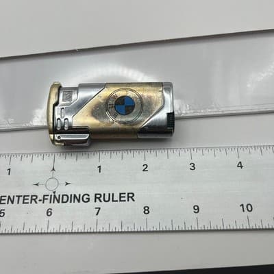 Vintage BMW Logo Lighter Refillable Butane Gas Torch Chrome Automotive Accessory - Thumbnail 10
