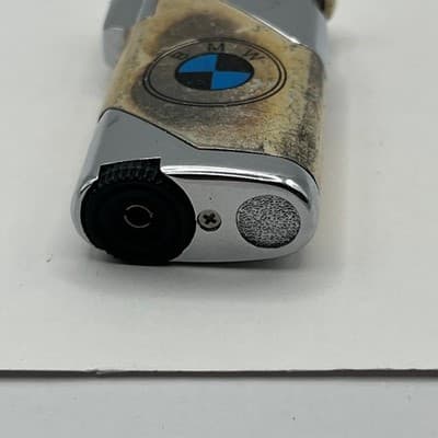 Vintage BMW Logo Lighter Refillable Butane Gas Torch Chrome Automotive Accessory - Thumbnail 5