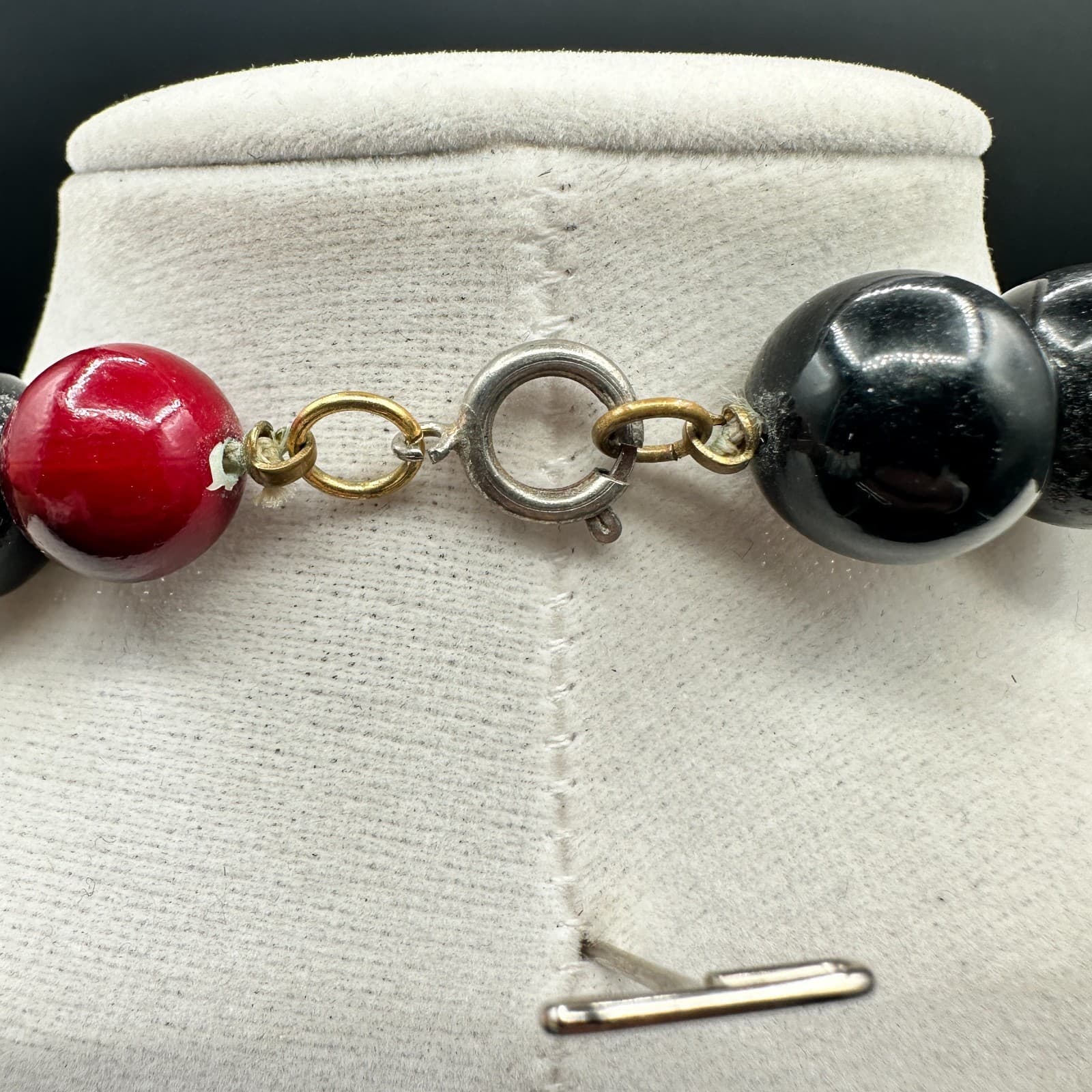 Vintage 90s Beaded Chunky Necklace Boho Retro Women's Classic Fashion Jewelry - Thumbnail 8