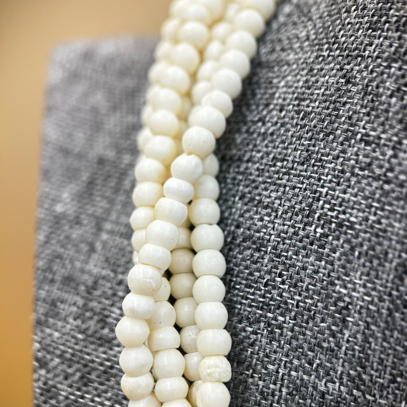 Vintage Multi-strand Pearl Beaded Necklace Women's Fashion Jewelry 16'' - Thumbnail 5