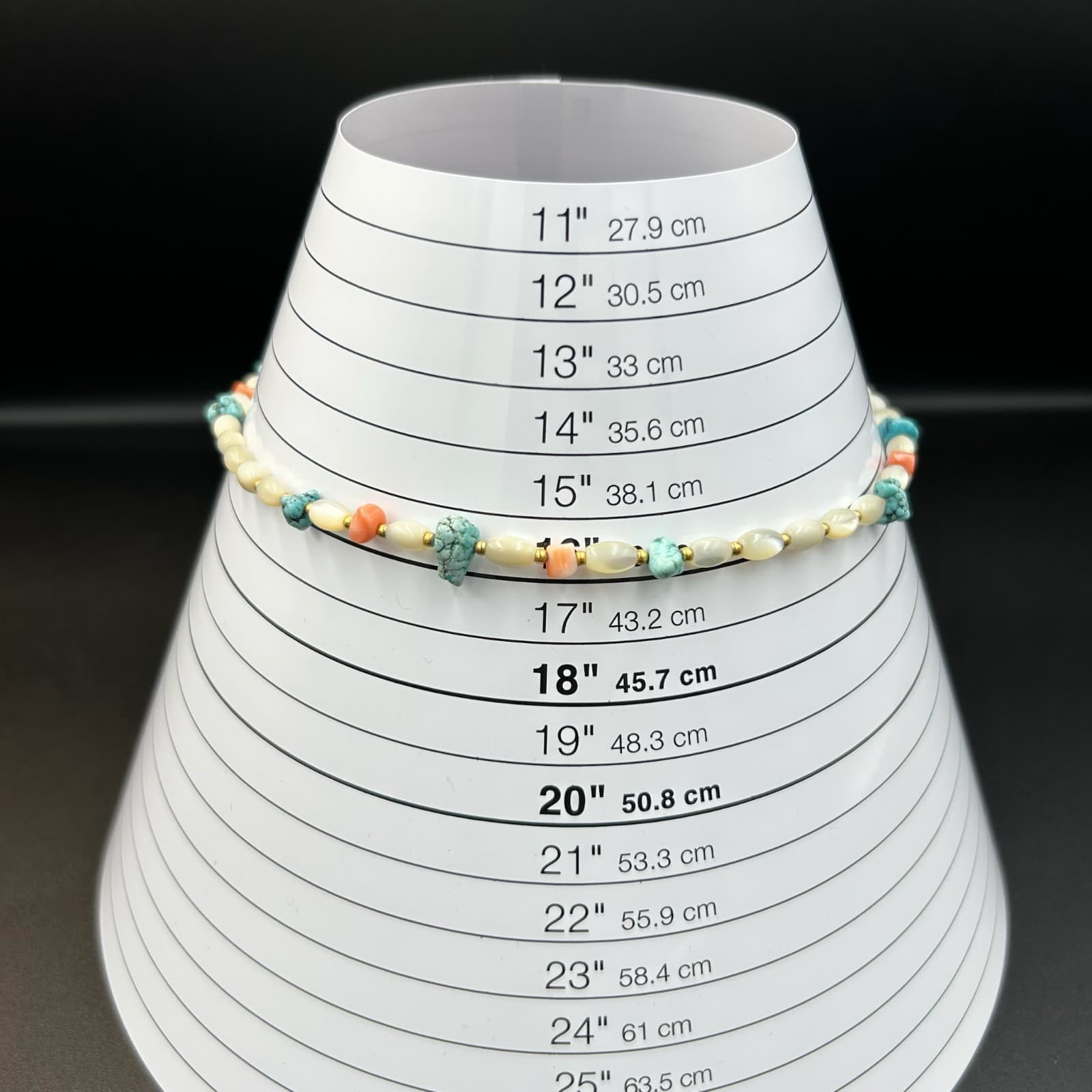 Vintage Ocean Style Shell Coral & Pearl Bead Necklace Gold 16" Y2K 90s 2000s - Thumbnail 6