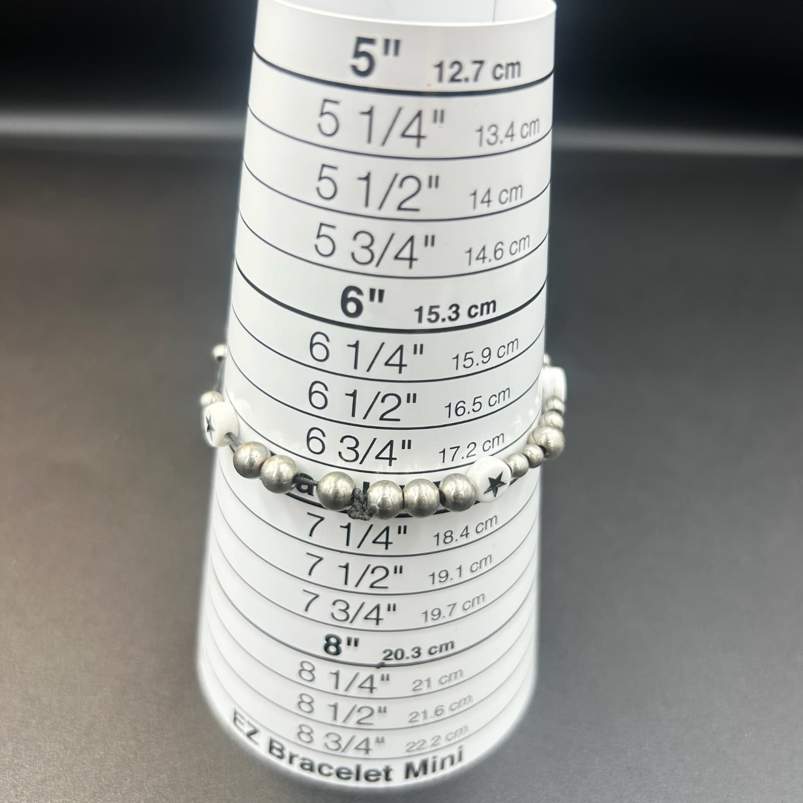 Vintage Heart and Star Charms Beaded Bracelet Stretch Women's Fashion Jewelry 7' - Thumbnail 5