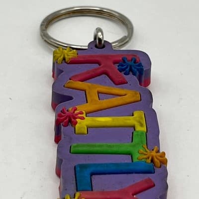 Kaitlyn Name Keychain Colorful Rubber 3D Block Letter Backpack Tag Accessory - Thumbnail 4