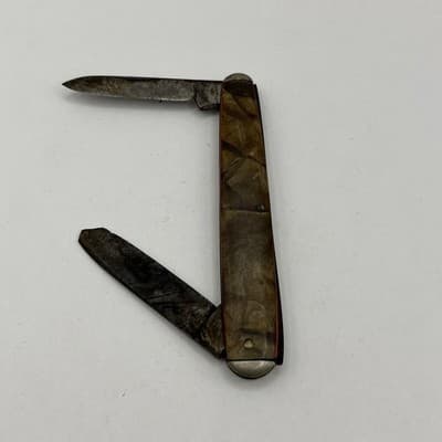 Vintage Pocket Knife Lot Jack Knife Celluloid Handle Folding Blade Antique Rare - Thumbnail 2