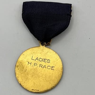 VTG 1935 NECRA All N.E. Amateur Champion Medal Salem NH Ladies H.P. Race Medal - Thumbnail 4