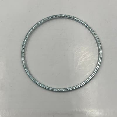 Vintage Teal Bangle Bracelet Set Aqua Green Glitter Textured Stackable 9 Pieces - Thumbnail 9