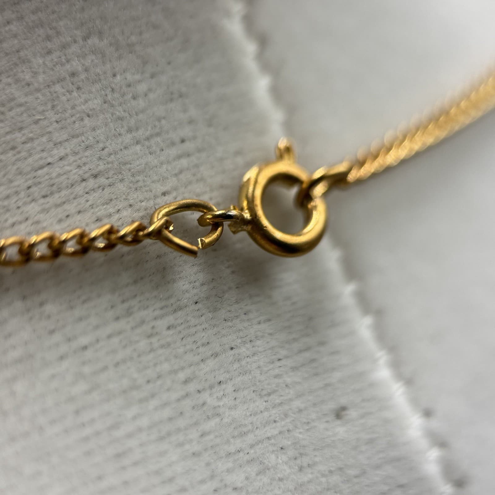 Vintage Gold Tone Heart Pendant Necklace Red Floral Enamel Sweet Charm - Thumbnail 8