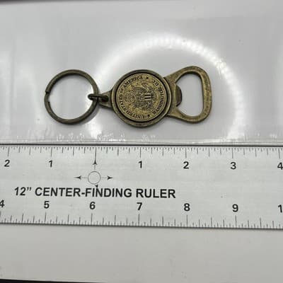 Vintage Washington DC USA Bottle Opener Keychain Brass Tone Souvenir Collectible - Thumbnail 7