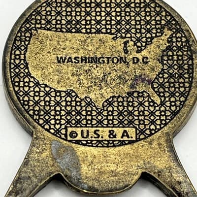 Vintage Washington DC USA Bottle Opener Keychain Brass Tone Souvenir Collectible - Thumbnail 6