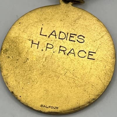 VTG 1935 NECRA All N.E. Amateur Champion Medal Salem NH Ladies H.P. Race Medal - Thumbnail 5