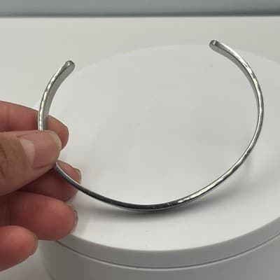 VTG Inspirational Silver Cuff Bracelet "You are Loved Beautiful" Engraved Gift - Thumbnail 4