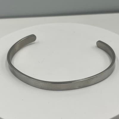 VTG Inspirational Silver Cuff Bracelet "You are Loved Beautiful" Engraved Gift - Image 1