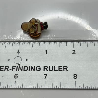 Brooch Pin Set Vintage Christmas Santa Claus Candy Cane Gold Tone Enamel Holiday - Thumbnail 5