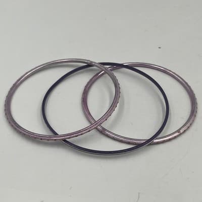 14 Pcs Vintage Bangle Bracelet Lot Colorful Enamel Glitter Acrylic Classic - Thumbnail 7