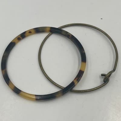 14 Pcs Vintage Bangle Bracelet Lot Colorful Enamel Glitter Acrylic Classic - Thumbnail 9