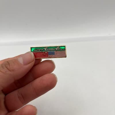 VTG CAAC Airline Pilot Wing Pin China US Flag Enamel Aviation Memorabilia Rare - Thumbnail 5