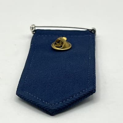 Vintage Girl Scout WAGGGS Blue Ribbon Badge Trefoil Pin Enamel World Association - Thumbnail 7