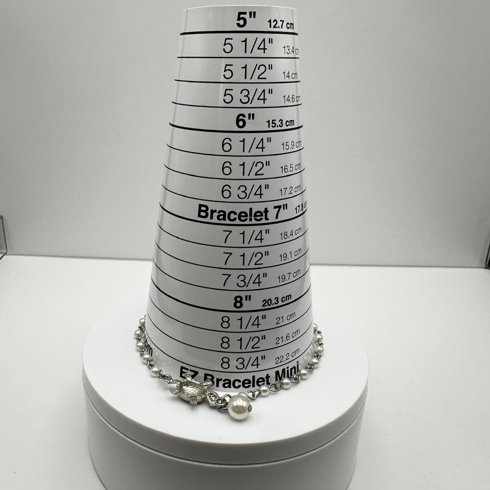 Vintage Y2K Faux Pearl Turtle Charm Bracelets Silver Tone Pendant Boho Jewelry - Thumbnail 9