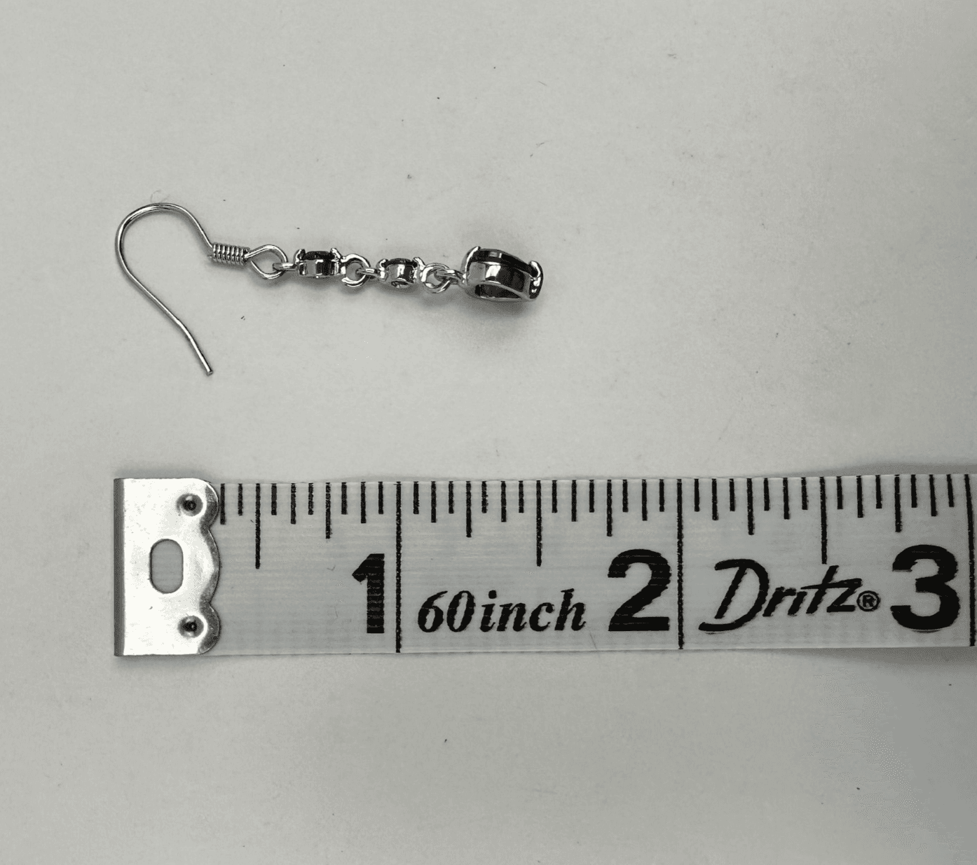 Vintage 80s Austrian Crystal Red Heart Dangle Earrings Silver Tone Ruby CZ - Thumbnail 15