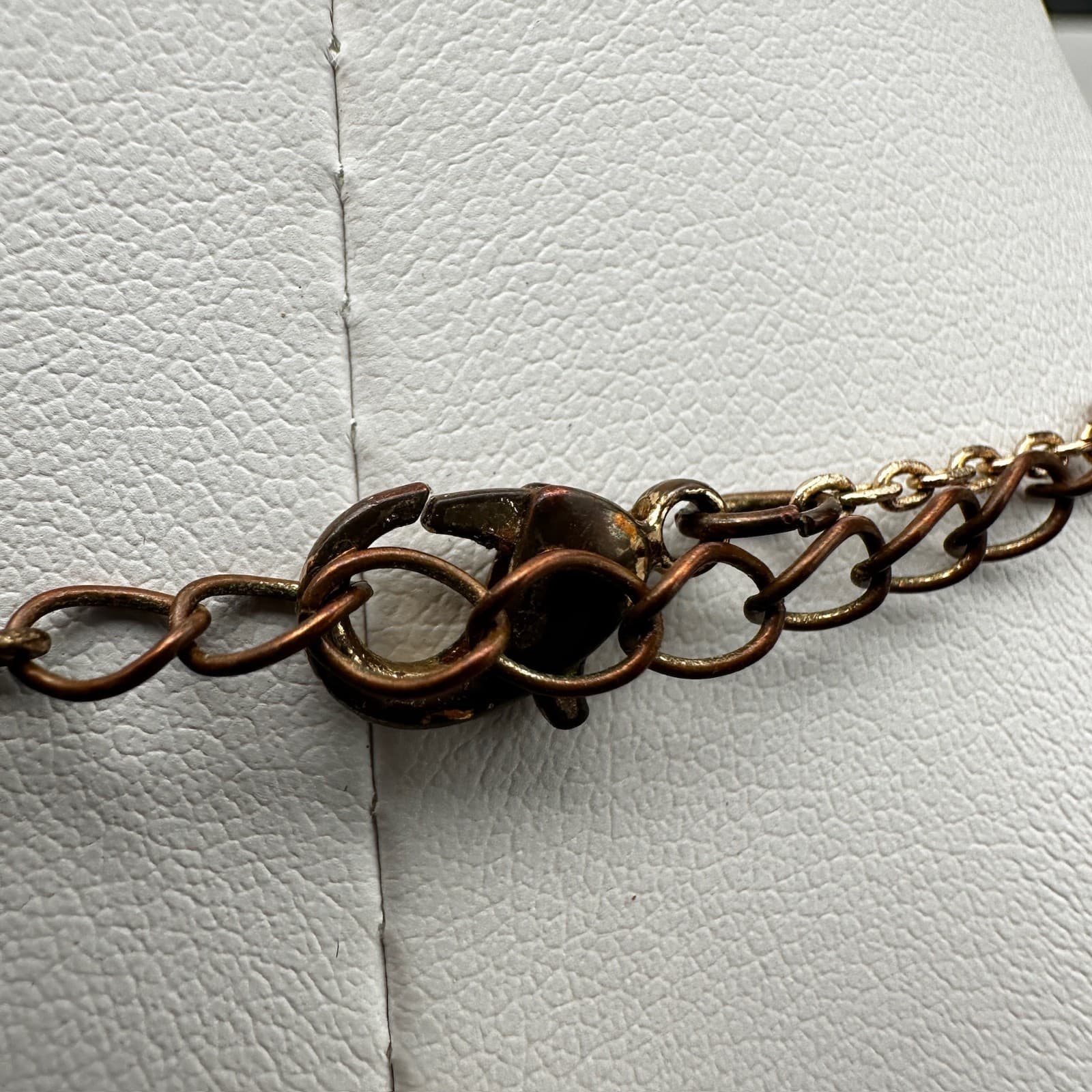 Vintage 90s Butterfly Abalone Shell Pendant Necklace Gold Tone Women's Jewelry - Thumbnail 9