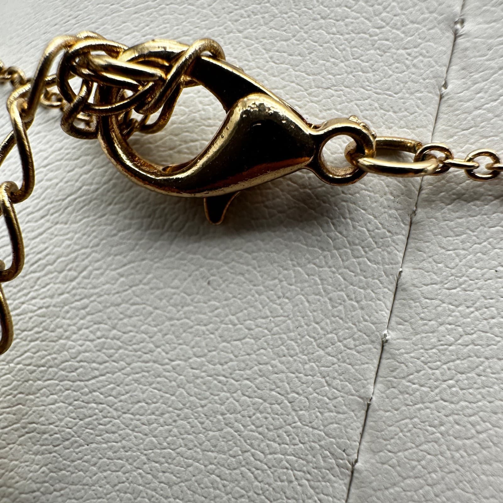 Vintage 90s Alabama State Initial A Necklace Gold Tone Boho Charm Womens Jewelry - Thumbnail 10