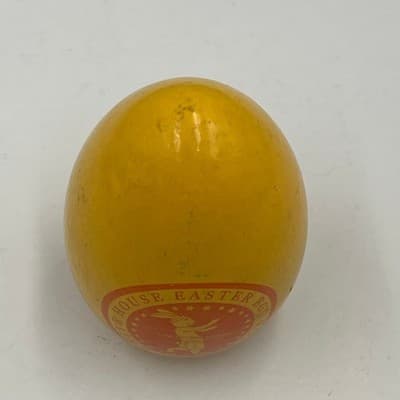 2012 White House Easter Egg Roll Yellow Wooden Egg Barack Michelle Obama Signed - Thumbnail 2