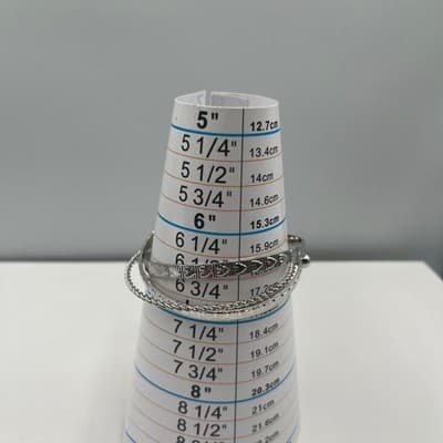 Vintage Set of 3 Silver Tone Cuff Bracelets Textured Twisted Stackable Ball Ends - Thumbnail 7