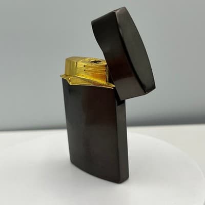 Vintage Jin Shi 1999 Proof Lighter Lion Logo Gold Tone Flip Top Collectible - Thumbnail 5