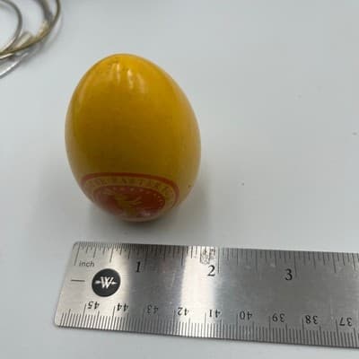 2012 White House Easter Egg Roll Yellow Wooden Egg Barack Michelle Obama Signed - Thumbnail 5