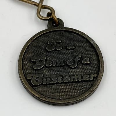 Vintage Ivory Coast Diamond Company Keychain Africa Map Rhinestone Gem Customer - Thumbnail 5