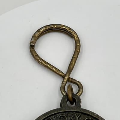 Vintage Ivory Coast Diamond Company Keychain Africa Map Rhinestone Gem Customer - Thumbnail 3