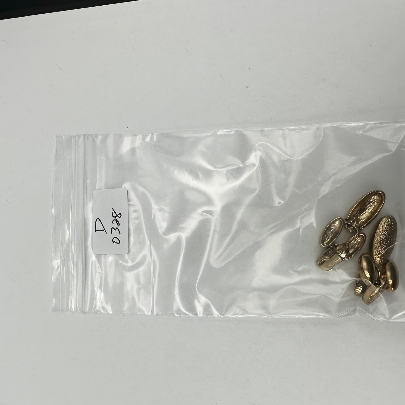 Vintage 80s 90s Gold Tone Textured Oval Drop Clip On Earrings Fashion Jewelry - Thumbnail 8