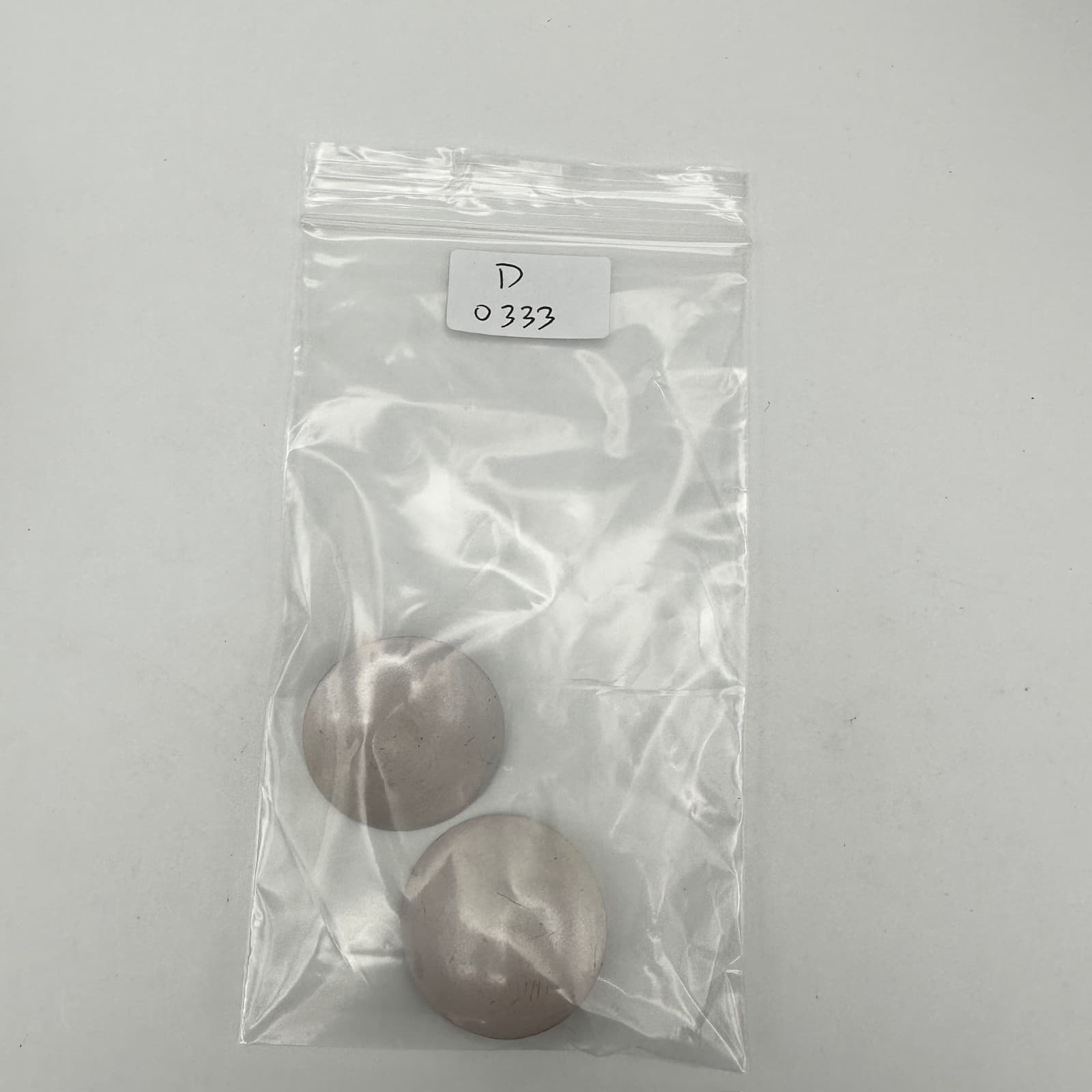 Vintage 80s Enamel Button Jewelry Earrings Large Round Mod Fashion Mauve Tone - Thumbnail 14