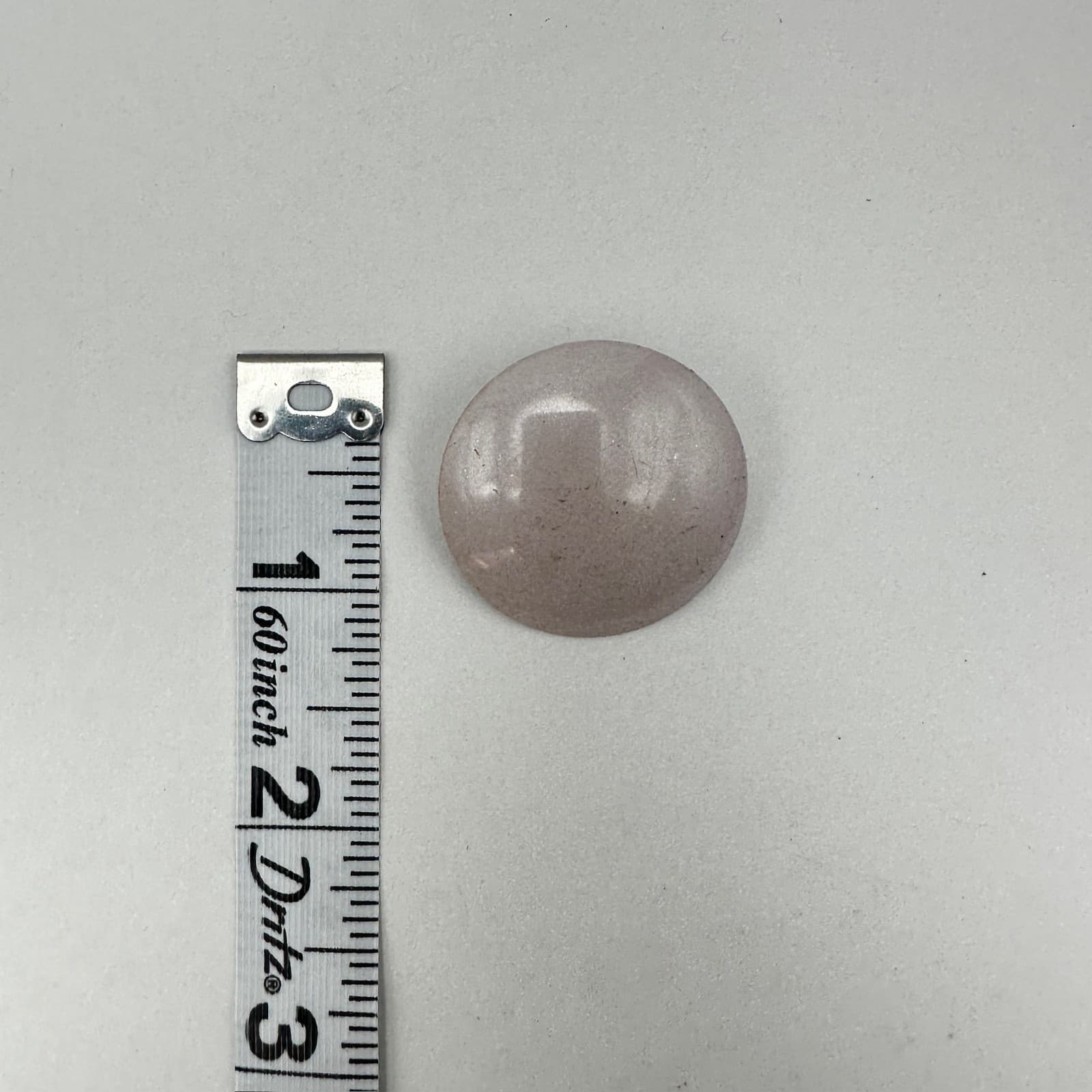 Vintage 80s Enamel Button Jewelry Earrings Large Round Mod Fashion Mauve Tone - Thumbnail 13