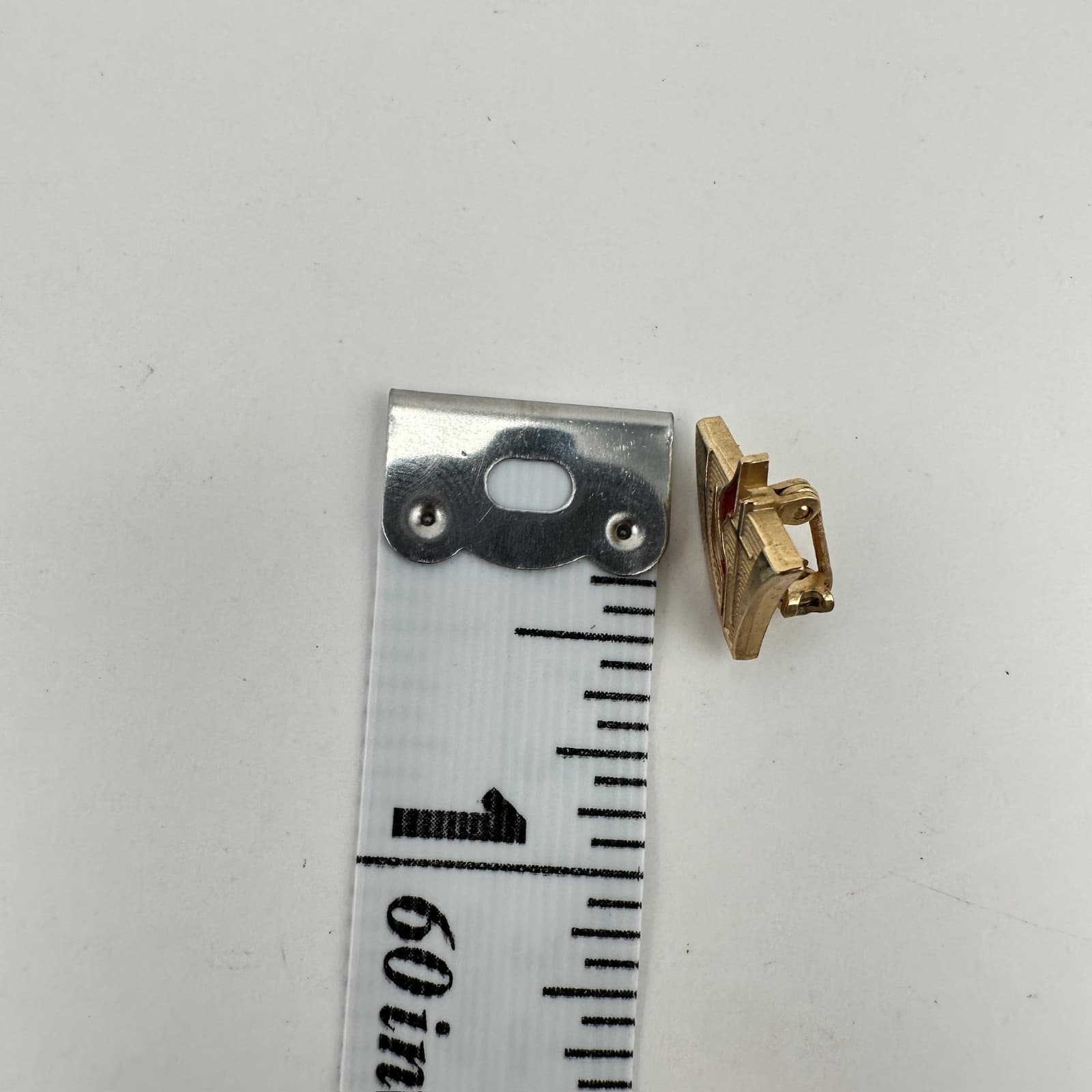 Vintage 80s United Methodist Church Cross & Flame Logo Gold Lapel Pin Jewelry - Thumbnail 9